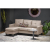 GERSON sofa z podnóżkiem beżowy (1p=1szt)-26172