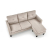 GERSON sofa z podnóżkiem beżowy (1p=1szt)-26178