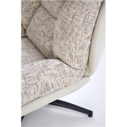 KRONOS fotel z podnóżkiem, beżowy / wielobarwny (1p=1szt)-33076
