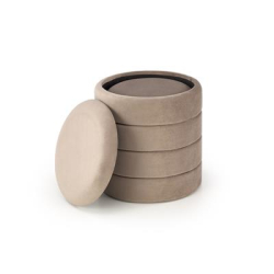 PACHO zestaw 2 puf, beżowy (1p=1set)-34970