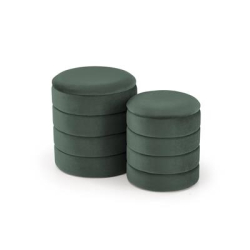 PACHO zestaw 2 puf, c.zielony (1p=1set)