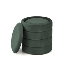 PACHO zestaw 2 puf, c.zielony (1p=1set)-34978