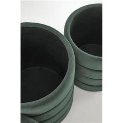 PACHO zestaw 2 puf, c.zielony (1p=1set)-34979