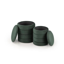 PACHO zestaw 2 puf, c.zielony (1p=1set)-34981