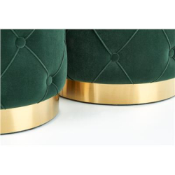 POLLY zestaw 2 puf, ciemny zielony (1p=1kpl)-35473