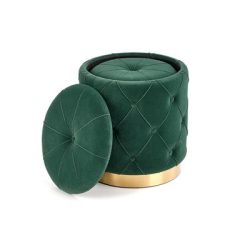 POLLY zestaw 2 puf, ciemny zielony (1p=1kpl)-35475