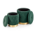 POLLY zestaw 2 puf, ciemny zielony (1p=1kpl)-35476