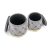 POLLY zestaw 2 puf, popiel (1p=1kpl)-35479