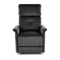 SEMIR fotel z funkcja elektrycznego rozkładania / gniazdo USB, czarny (2p=1szt)-36295