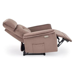 SEMIR fotel z funkcja elektrycznego rozkładania / gniazdo USB, mokka (2p=1szt)-36319