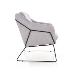 SOFT 2 XL fotel wypoczynkowy podwójny czarny stelaż, jasny popiel (1p=1szt)-36454