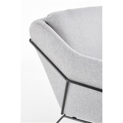 SOFT 2 XL fotel wypoczynkowy podwójny czarny stelaż, jasny popiel (1p=1szt)-36457