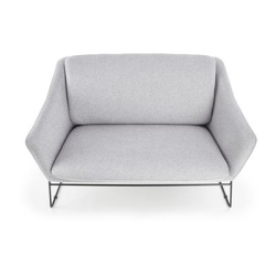 SOFT 2 XL fotel wypoczynkowy podwójny czarny stelaż, jasny popiel (1p=1szt)-36458