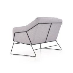 SOFT 2 XL fotel wypoczynkowy podwójny czarny stelaż, jasny popiel (1p=1szt)-36461