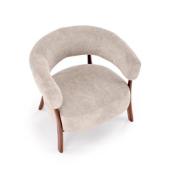 UDON fotel wypoczynkowy cappuccino / orzech (1p=1szt)-37135