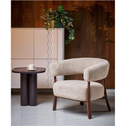 UDON fotel wypoczynkowy cappuccino / orzech (1p=1szt)-37137