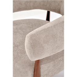 UDON fotel wypoczynkowy cappuccino / orzech (1p=1szt)-37142