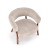 UDON fotel wypoczynkowy cappuccino / orzech (1p=1szt)-37135