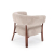 UDON fotel wypoczynkowy cappuccino / orzech (1p=1szt)-37140