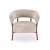 UDON fotel wypoczynkowy cappuccino / orzech (1p=1szt)-37144