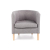 CLUBBY fotel wypoczynkowy popiel (1p=1szt)-38665