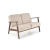 MILANO 2S sofa - beżowy tap. Castel 15 (1p=1szt)