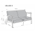 MILANO 2S sofa - beżowy tap. Castel 15 (1p=1szt)-39763